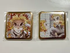 鬼滅の刃 お楽しみくじ スクエア缶バッジ 煉獄杏寿郎