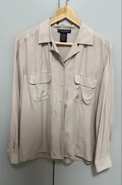 SETA STUDIO BLOUSES シルクシャツ ベージュ M