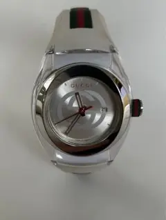 GUCCI グッチ シンク ウィメンズ 137.3 腕時計 QZ シルバー文字盤