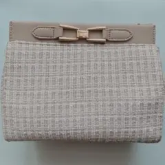 【ほぼ新品】ナイスクラップ ツイードショルダーバッグ