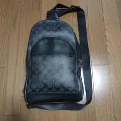 COACH ボディバッグ シグネチャー ブラック