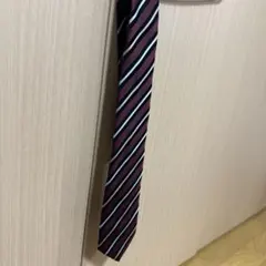 DALTON ネクタイ ストライプ ボルドー
