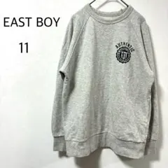 イーストボーイ トレーナー スウェット コットン ワンポイントロゴ グレー L