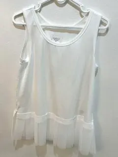 新品　AS KNOW AS DE BASE タンクトップ ホワイトのサムネイル