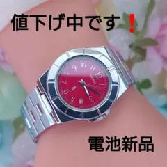 値下げ中❗️セイコールキア腕時計SEIKO LUKIA　レディース7N82レッド