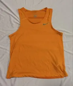 Nike Dri-FIT オレンジ タンクトップ ランニング ポリエステル 綿