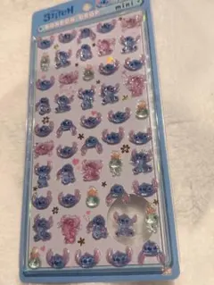 ボンボンドロップシール　ミニ　スティッチ