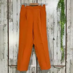 ☆ショコラフィネローブ☆パンツ スラックス S テーパード アンクル オレンジ