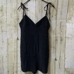 新品　ZARA サロペット　ショートパンツ　L ブラック