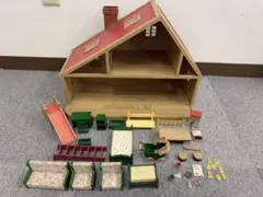 シルバニアファミリー 赤い屋根の大きなお家 小物 家具 ハウス 当時物 廃盤