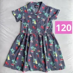 BABYDOLL ディズニー アロハ柄 半袖ワンピース 120cmのサムネイル
