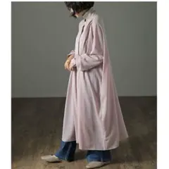 HUG.U シフォンワンピース 長袖ワンピース　羽織り　フリーサイズ　匿名配送