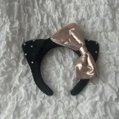 猫耳デザインカチューシャ 黒とピンク