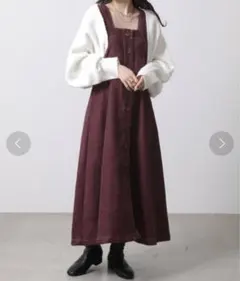 コーデュロイ ジャンスカ