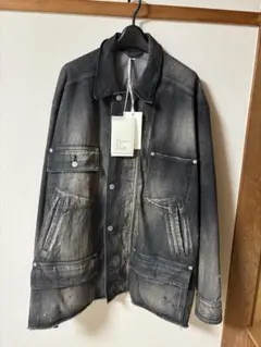新品 [完売品]YOKE × ANCELLM 襟レザー デニムジャケット - メルカリ