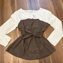 重ね着風 Tシャツ