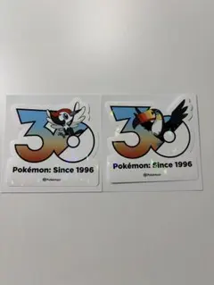 ポケモン 30周年 ステッカー　韓国限定　ツツケラ　ドデカバシ　鳥タイプのサムネイル