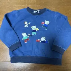 新品　タグ付き　ファミリア トレーナー　130cm ネイビー　ファミちゃん 新品 タグ付き ファミリア トレーナー 130cm ネイビー ファミ