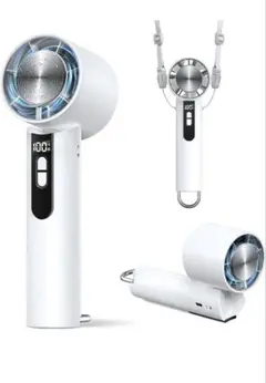 ハンディファン 携帯扇風機 大風量 2025新型・瞬間冷却プレートディスプレイ