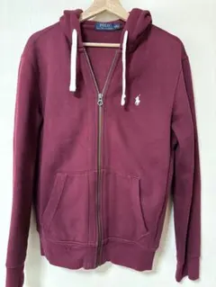 Polo Ralph Lauren ジップアップパーカー ボルドー S - メルカリ