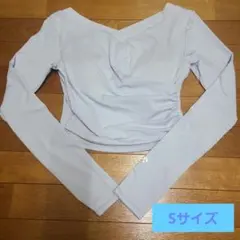 リントスル ギャザークロスロングスリーブトップス Sサイズ