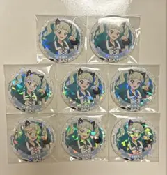 アイカツ！ 藤堂ユリカ アモカフェ ホログラム缶バッジ セット アイカツ アモカフェ 藤堂ユリカ ホログラム缶バッジ クリスマス