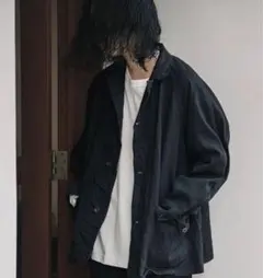 COMOLI デニムワークジャケット ブラック