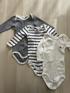 PETIT BATEAU ボディスーツ 3点セット 6m
