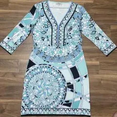 Emilio Pucci 幾何学模様 ワンピースのサムネイル