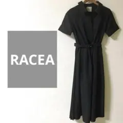 RACEA 半袖シャツワンピース ロングワンピース S レディース ラシア 黒のサムネイル