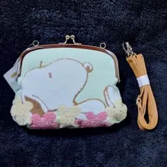 ✨️新品　スヌーピー SNOOPY　がま口　ショルダーポーチ　バッグ　ポシェット