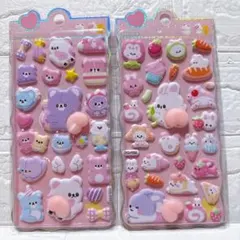 シ*ン様 おしりシール ぷにぷにシール 2点セット 立体3Dシール シ