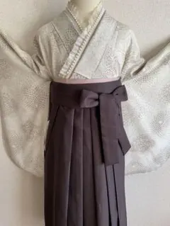 卒業式　新品 未使用 高級、❺点セット二尺袖 女袴 長襦袢　レトロ