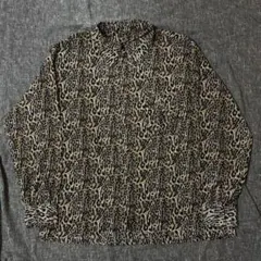 レオパード柄　長袖シャツ　オーバーサイズ　古着