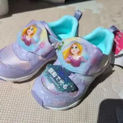 ムーンスター　ラプンツェル LED スニーカー 紫色　光る　16.0