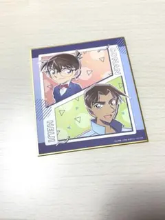 名探偵コナン　トレーディングミニ色紙　江戸川コナン・服部平次