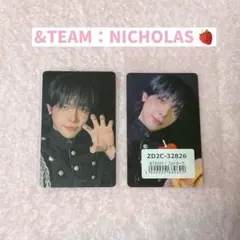 ♡&TEAM ニコラスNICHOLAS購入特典トレカ 2枚セットWoF♡