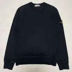STONE ISLAND コットン　クルーネック　トレーナー　ブラック　Sサイズのサムネイル