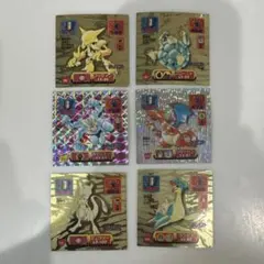 アマダ　ポケモンシール　ラプラス　ミュウツー　リザードン　カイリキー