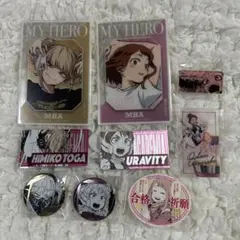 僕のヒーローアカデミア　麗日お茶子　トガヒミコ　缶バッジ　カード