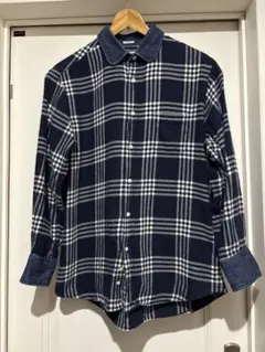 INDIVIDUALIZED SHIRTS 長袖シャツ　ネイビー