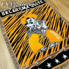 激アツ】vintageラグマット ユニオン・カウンティ高校インディアン雑貨