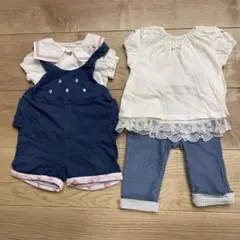 kid's zoo coeur a coeur セットアップ 2セット 80のサムネイル