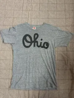 USA製　HOMAGE Ohio 染み込みプリントTシャツ Mサイズ