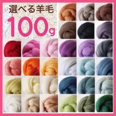 【選べる羊毛】100g ¥1490【匿名配送】羊毛フェルト まとめ売り