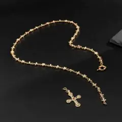 Y2K グランジ ネックレス マンテルネックレス Y字型 2WAY ロング