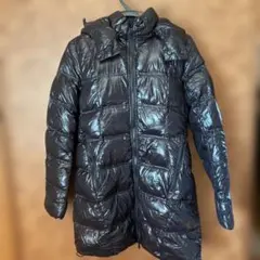 ブラック フード付き ダウンジャケット(訳あり)