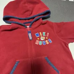 ミキハウス フリース アウター くまちゃん 刺繍 レトロ