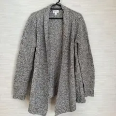 MARKET & SPRUCE ブラウン系ニットオープンフロントカーディガン