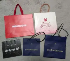 ショップ袋セット　Disney, Pokémon, Vendôme Aoyama